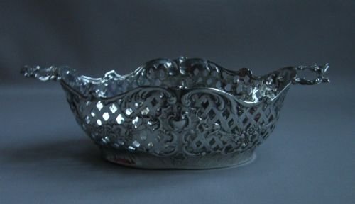 antique silver sweet dish