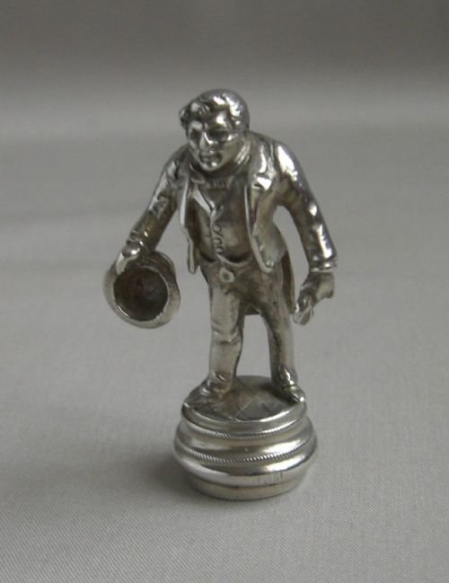 antique silver il gobbo desk seal