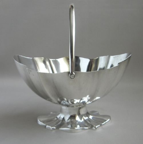 antique silver sugar basket