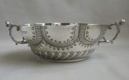 antique silver bowl