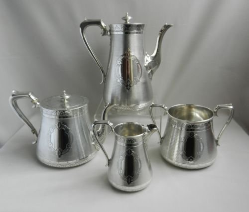 antique silver tea coffee service