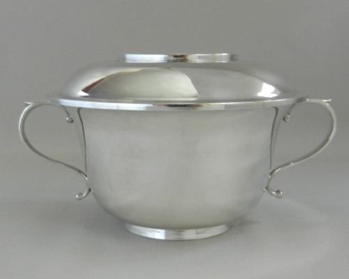 silver porringer cover