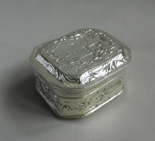 antique silver box