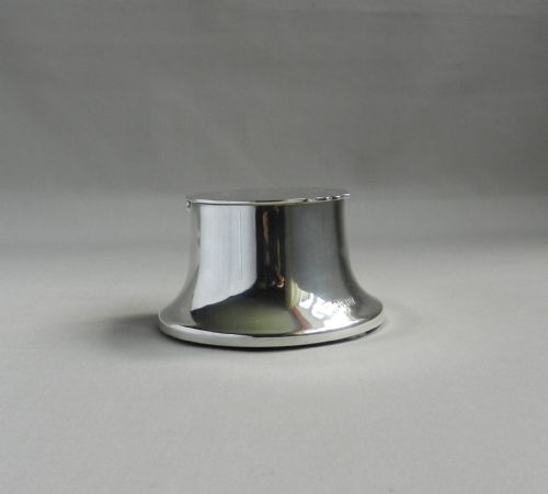 antique silver inkwell