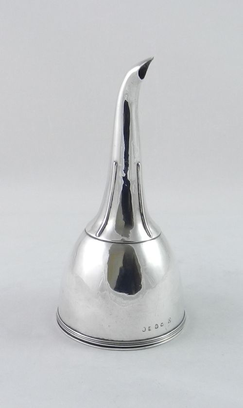 antique silver wine funnel