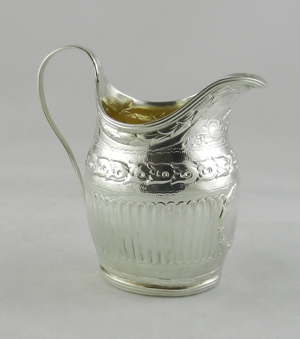 georgian silver cream jug