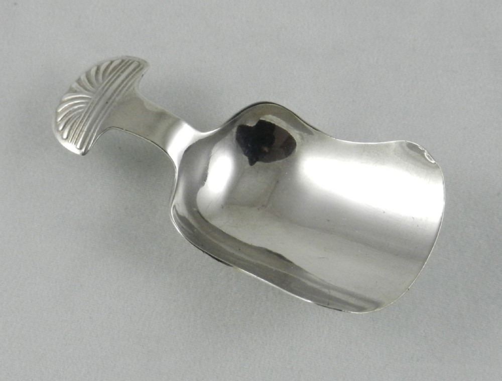 arts crafts silver caddy spoon