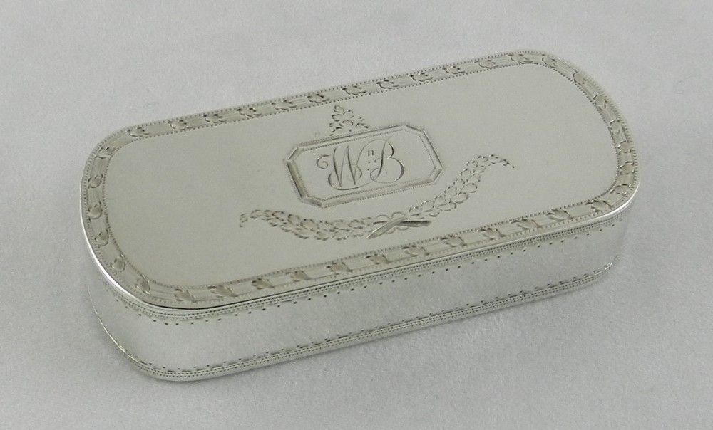 antique silver snuff box