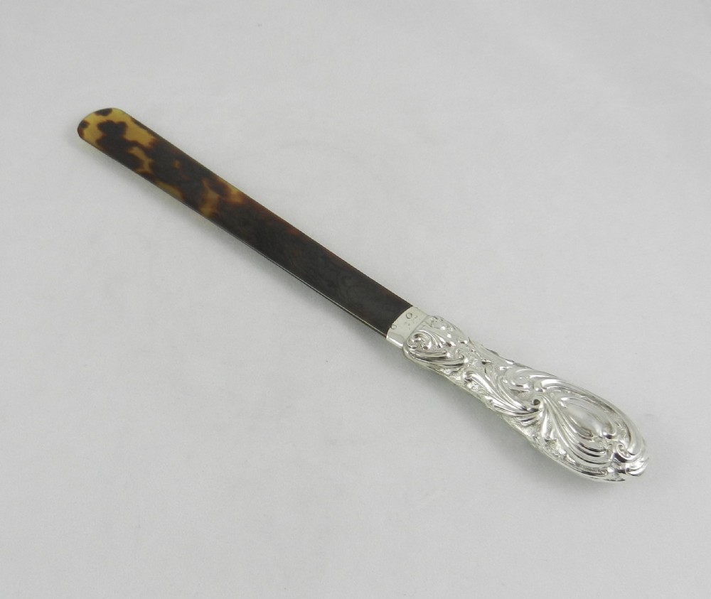 silver tortoiseshell paper knife