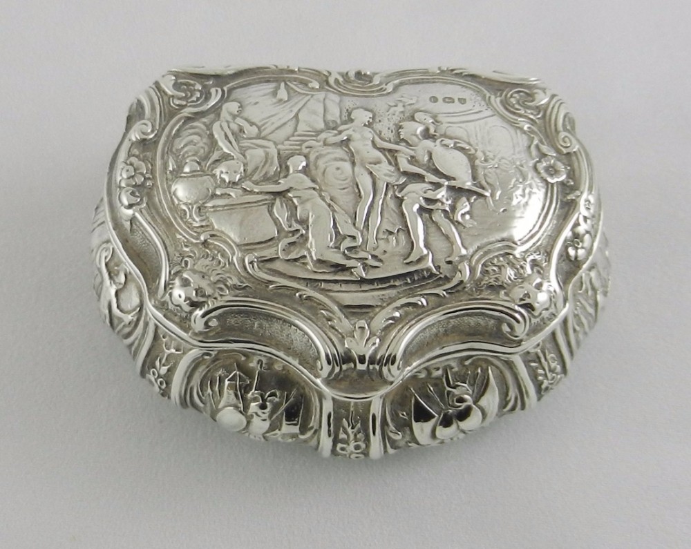 antique silver snuff box