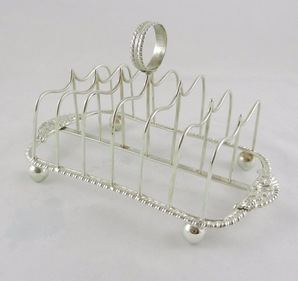 georgian silver toast rack