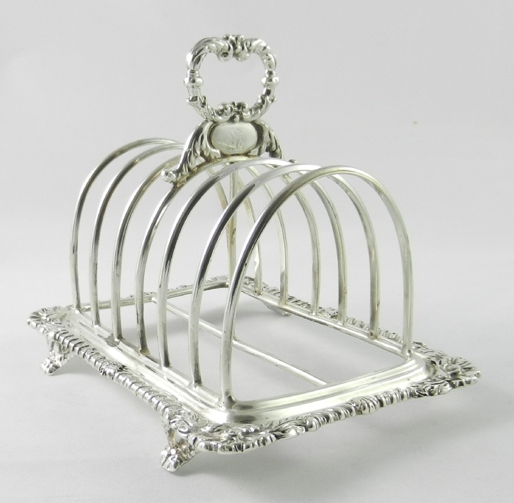 georgian silver toast rack