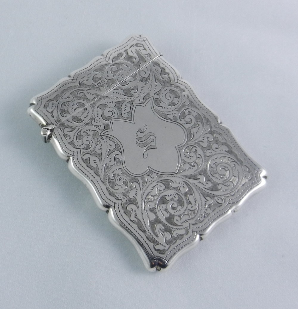 antique silver card case