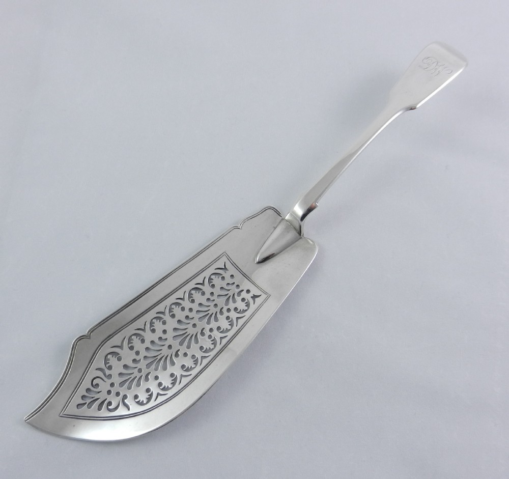 antique silver fish slice