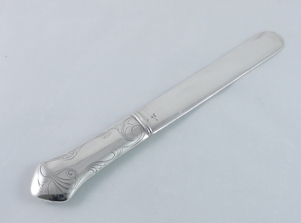 antique russian silver paper knife