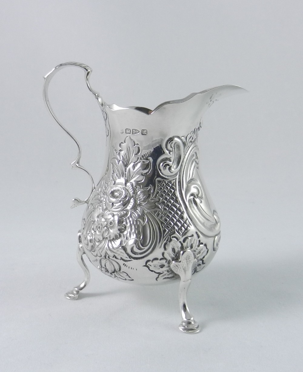 antique silver cream jug