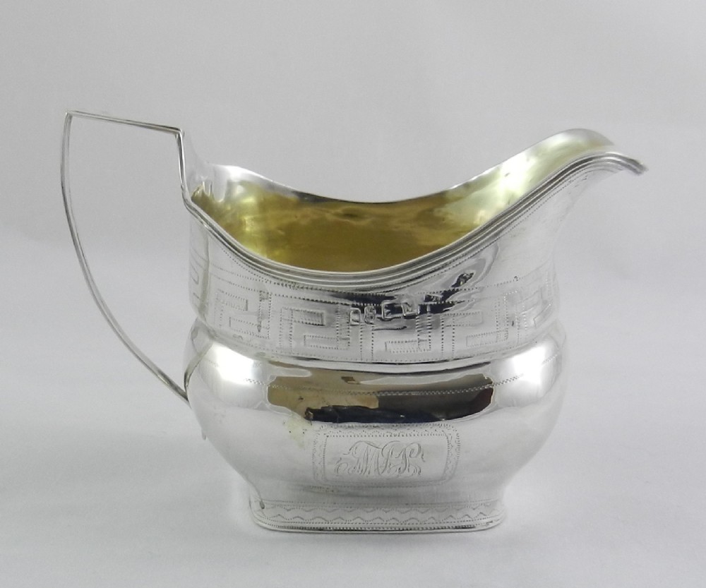 georgian irish silver cream jug