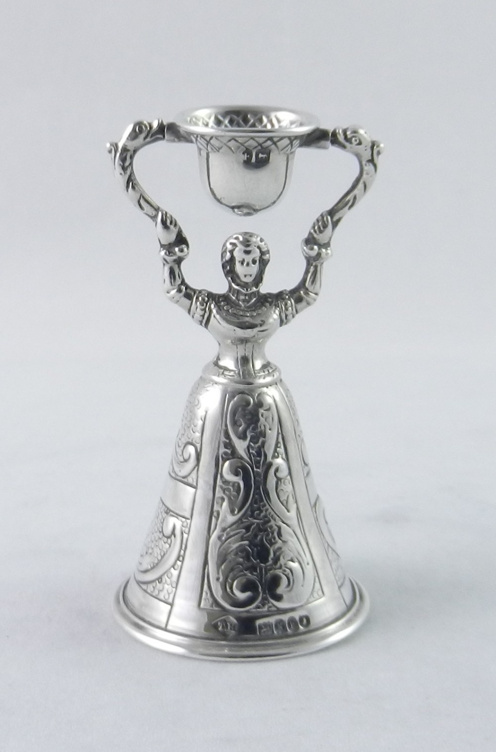 antique silver wager cup