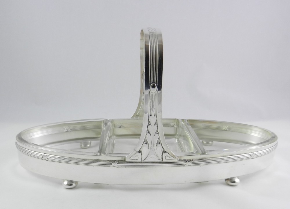wmf silverplated hors de ouevres dish