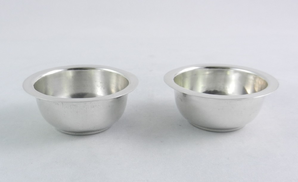 pair victorian silver salts