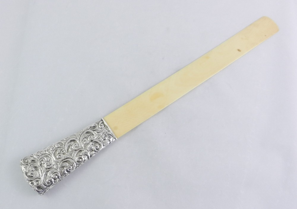 antique silverhandled paper knife