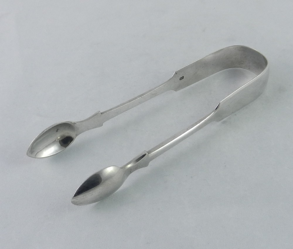 antique silver sugar tongs