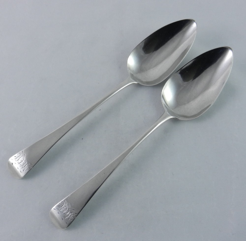 georgian silver serving spoons