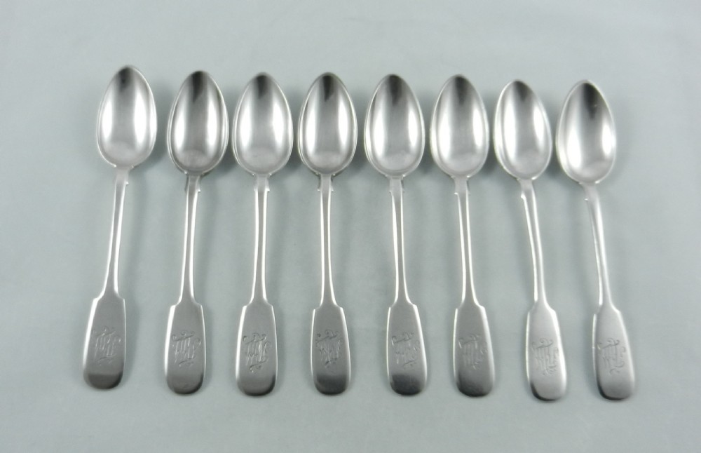 antique russian silver tea spoons