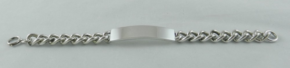 silver identity bracelet