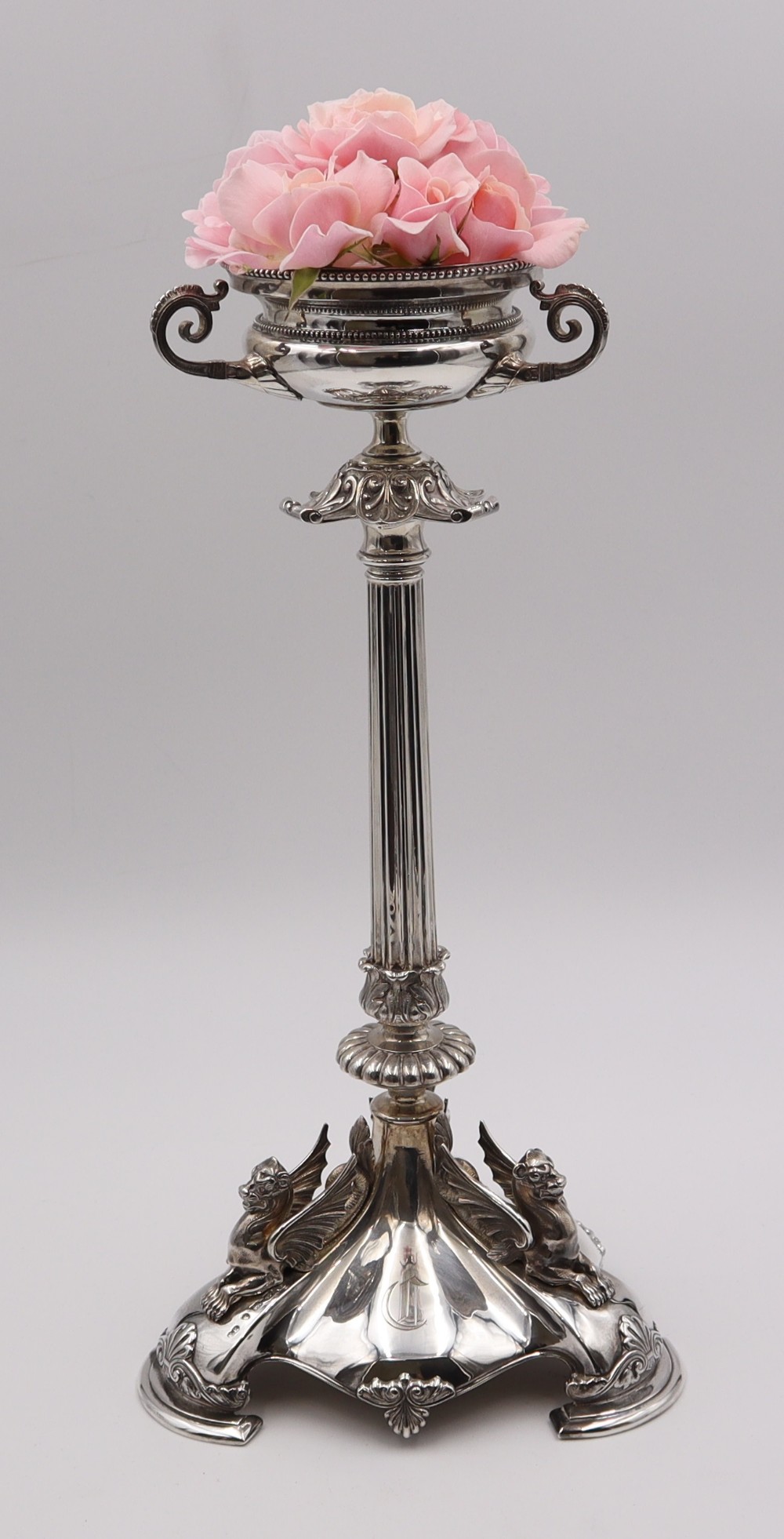 antique silver table centrepiece