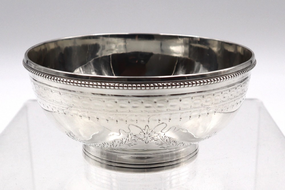 antique silver bowl