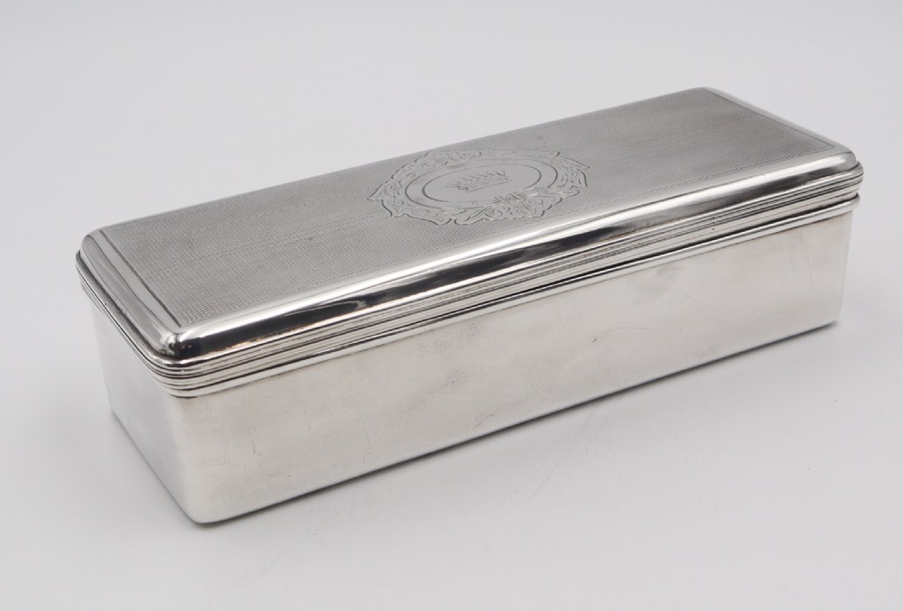 antique silverplated cigar box