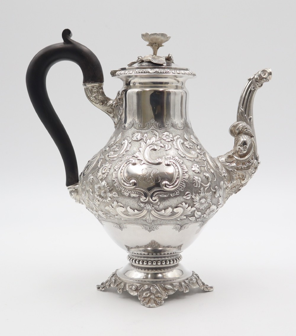 antique silver coffee pot