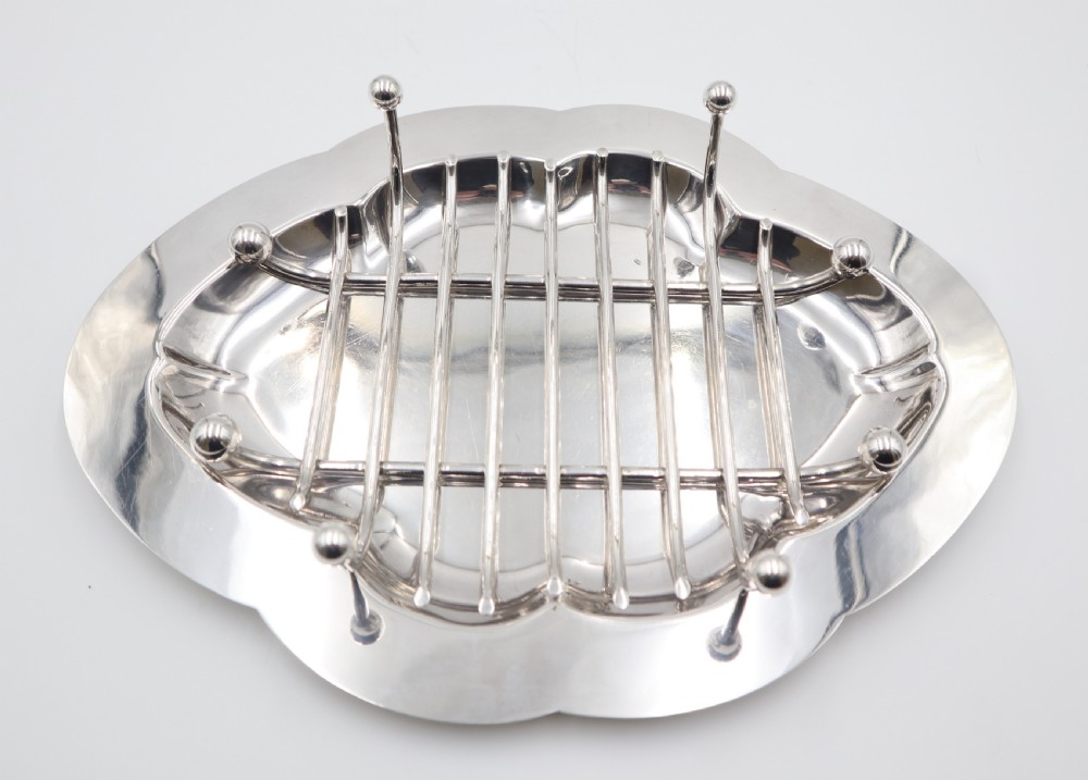 antique silverplated asparagus dish
