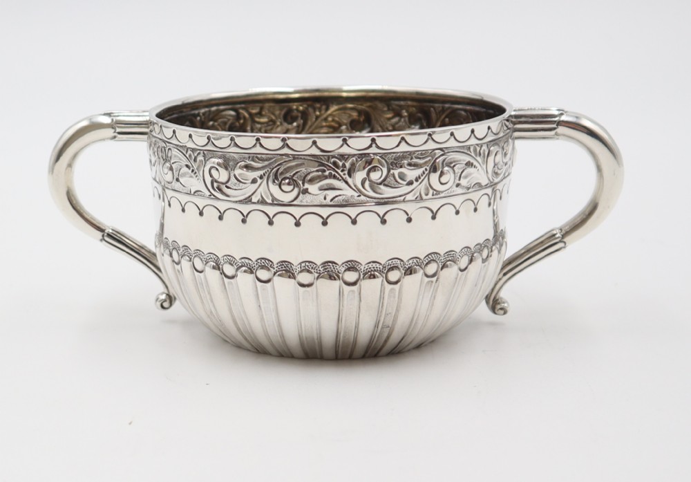 antique silver porringer