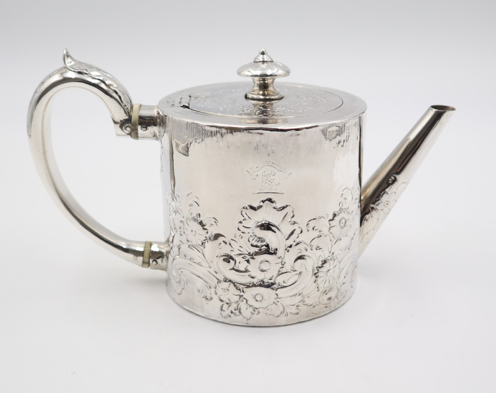 antique silver tea pot