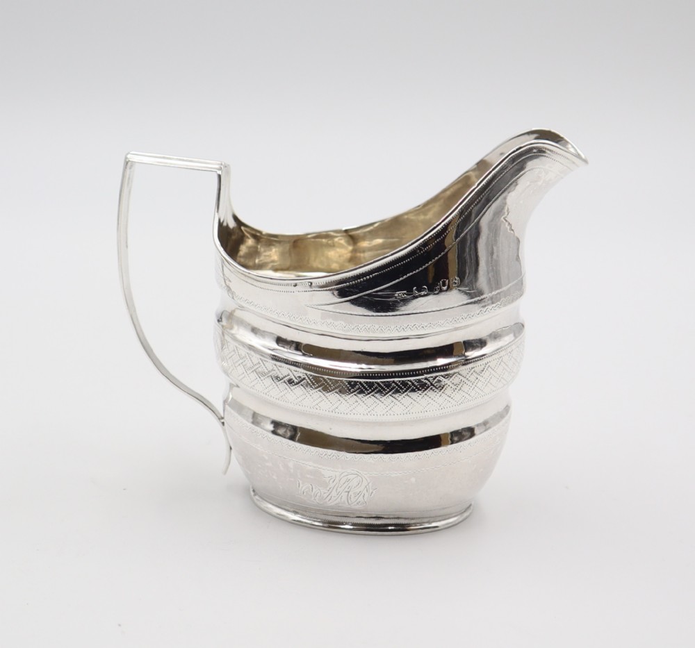antique silver provincial cream jug