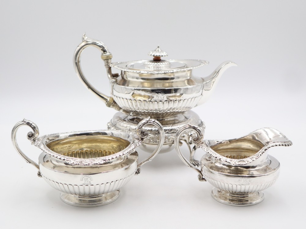antique silver benjamin smith tea set