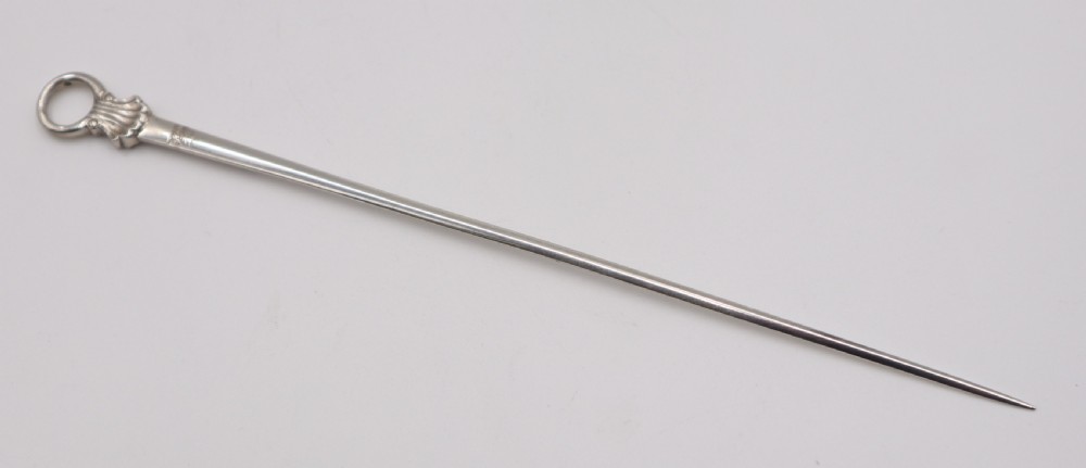 antique silver game skewer
