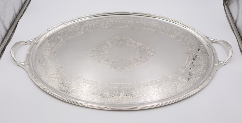 antique silverplated tray