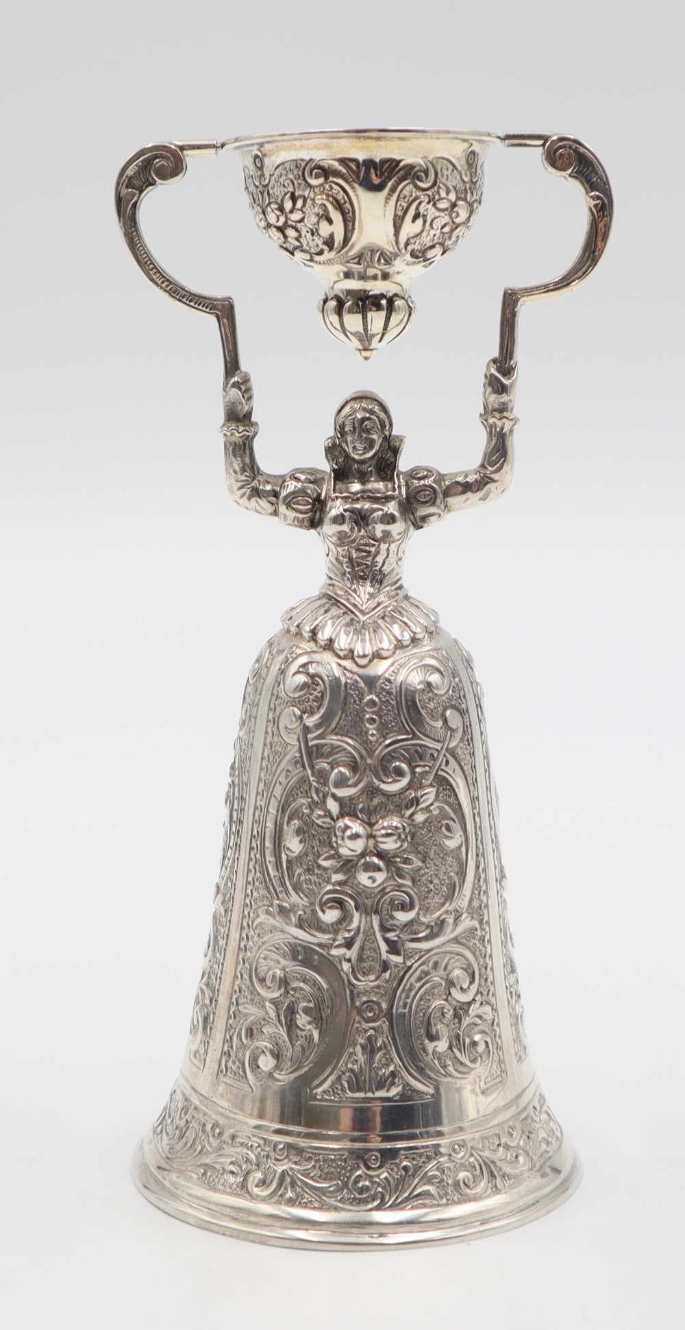 antique silver wager cup