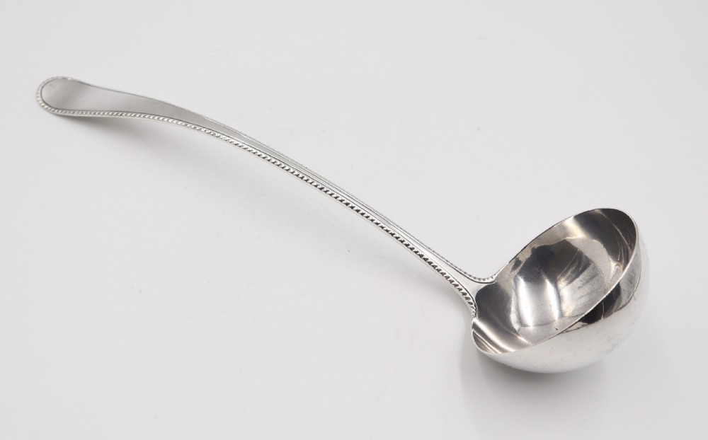 antique silver soup ladle
